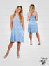 Ruffle Neck Sleeveless Sundresses For Women's - D2061